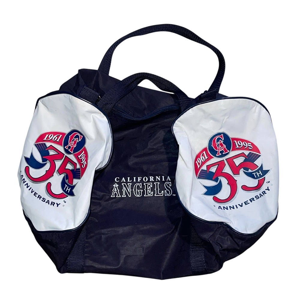 Vintage California Angels 35th Anniversary Duffel Bag 1961-1995 Pacific Bell MLB